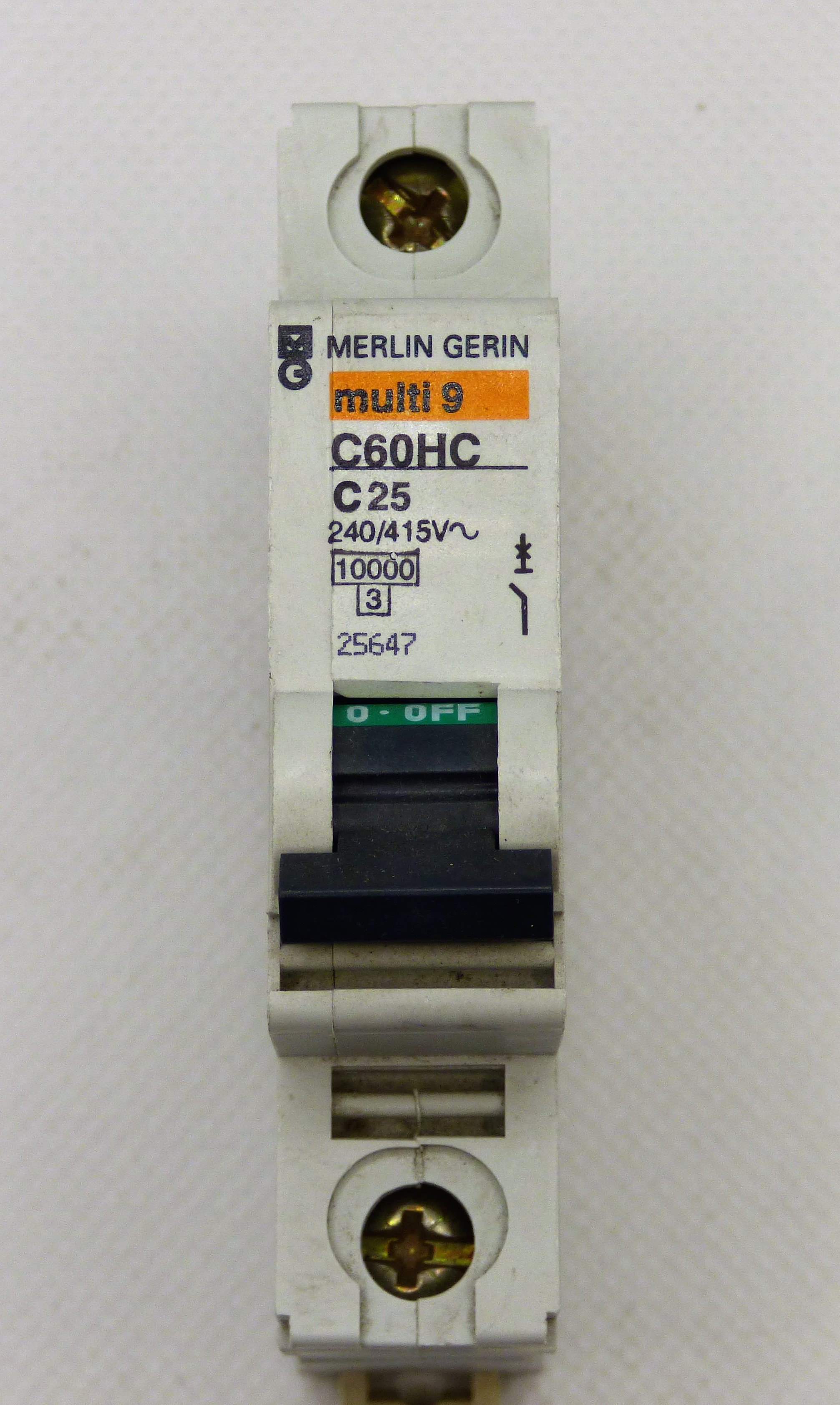 1P 25A TYPE C MCB 1P 25A TYPE C MCB